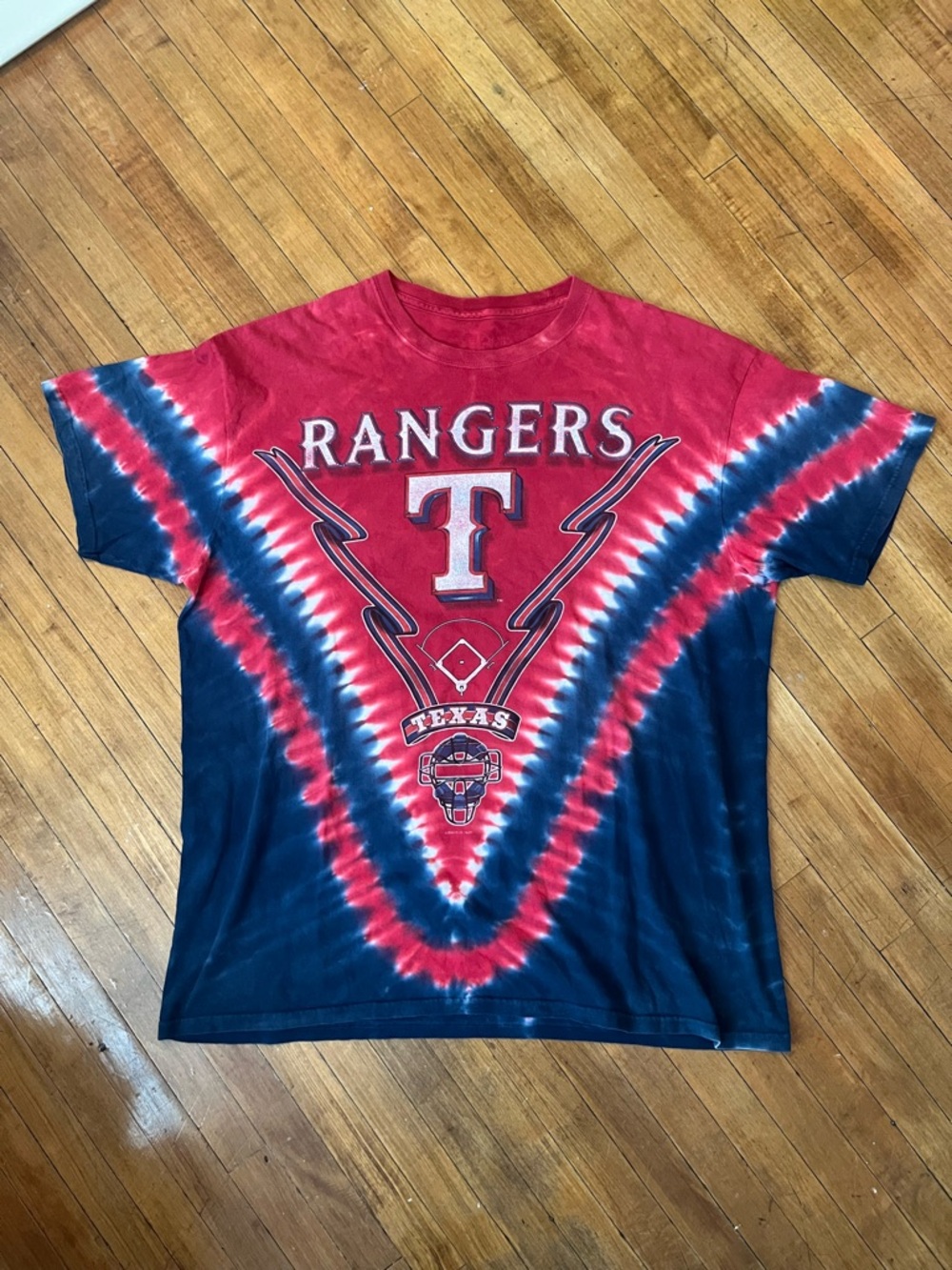 Liquid Blue x Texas Rangers MLB Tye Dye T-Shirt